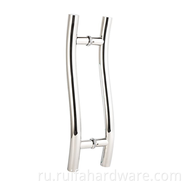 S-shaped Stainless Steel Glass Door Handle (4)